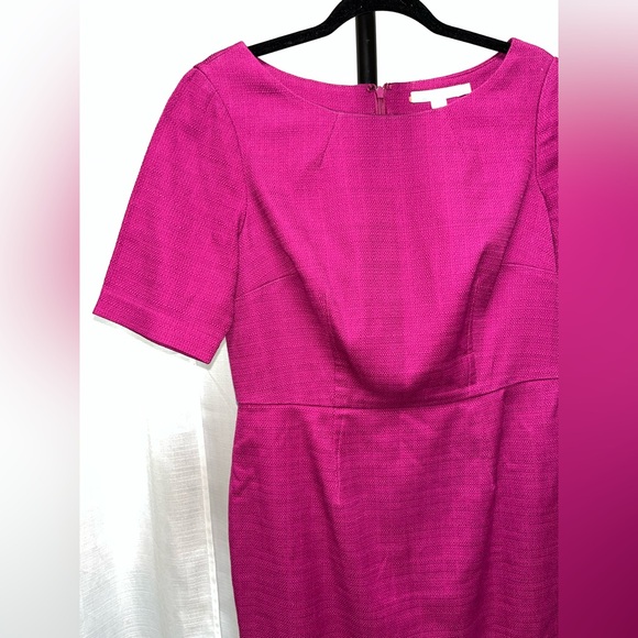 Boden Sheath magenta Textured dress | size 8 p - Picture 2 of 9